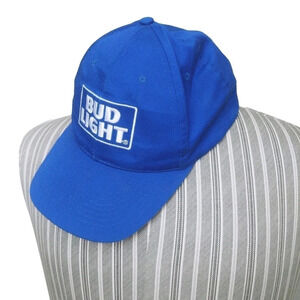 Bud Light Beer  Officially Branded Hat Blue/White